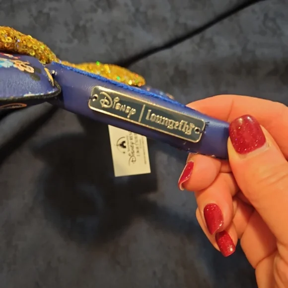 NWT Disney Blue & Gold 50th Anniversary Loungefly Ears - Picture 2 of 3